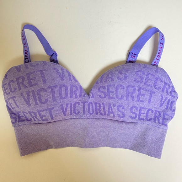 Victoria's Secret Other - Victoria’s Secret Rare Purple VS Logo Print Bralette